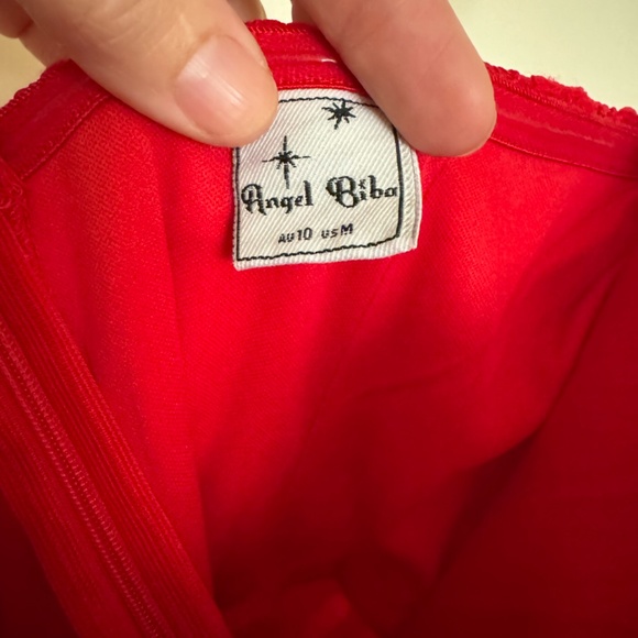 Selfie Leslie Juneth Godet Hem Dress Red - Picture 5 of 6